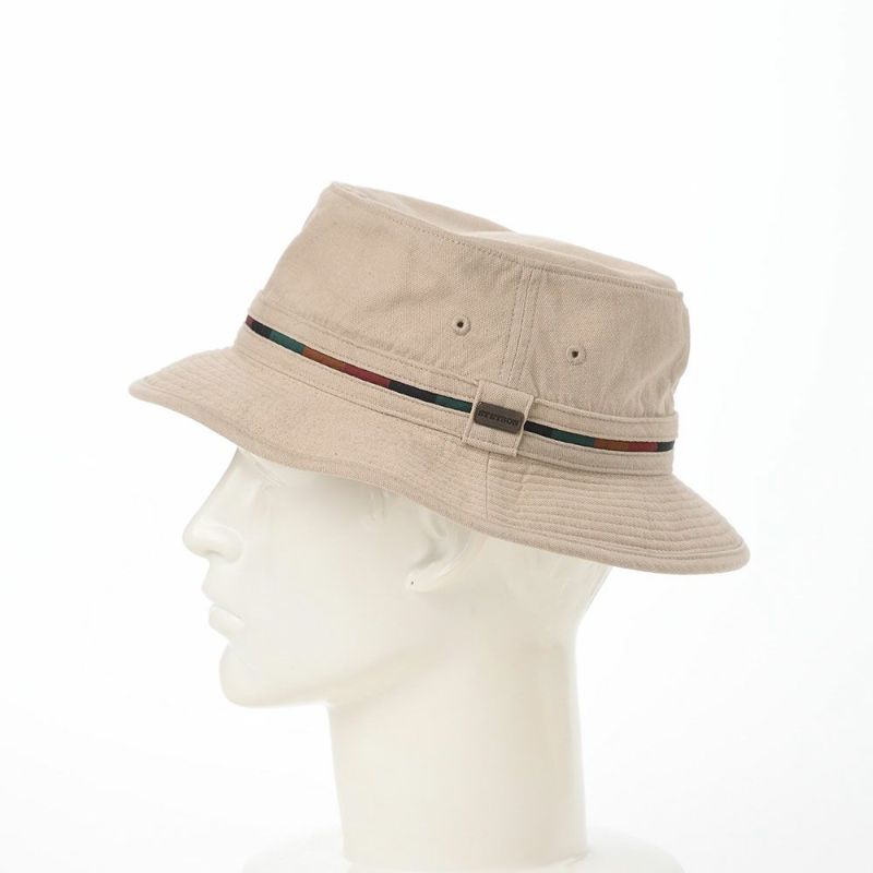 ステットソンのサファリハット WASH DAMAGE OXFORD SAFARI （ウォッシュダメージ オックスフォード サファリ） SE084 ベージュ