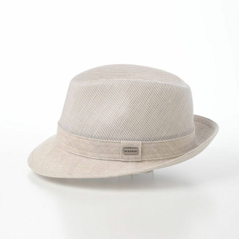 ステットソンのソフトハット SLUB BORDER HAT（スラブボーダー ハット） SE192 ベージュ