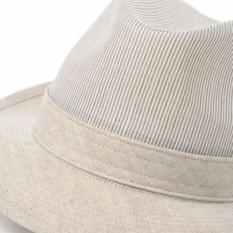 ステットソンのソフトハット SLUB BORDER HAT（スラブボーダー ハット） SE192 ベージュ