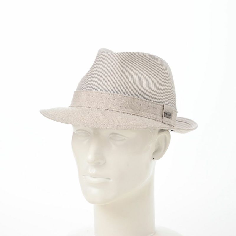 ステットソンのソフトハット SLUB BORDER HAT（スラブボーダー ハット） SE192 ベージュ