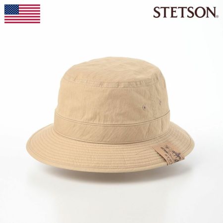 ステットソンのサファリハット COTTON SAFARI RETRO PATCH（コットンサファリ レトロパッチ）SE450 ベージュ