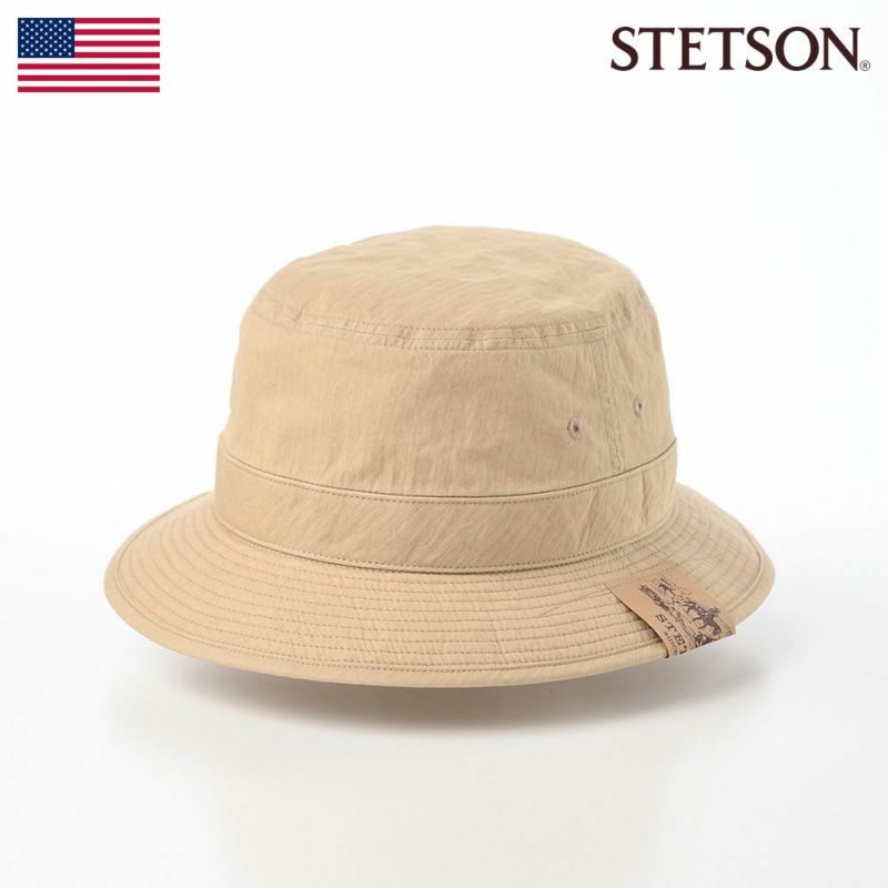 ステットソンのサファリハット COTTON SAFARI RETRO PATCH（コットンサファリ レトロパッチ）SE450 ベージュ