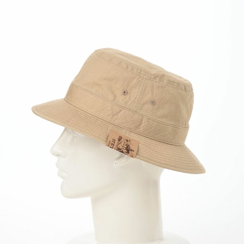 ステットソンのサファリハット COTTON SAFARI RETRO PATCH（コットンサファリ レトロパッチ）SE450 ベージュ