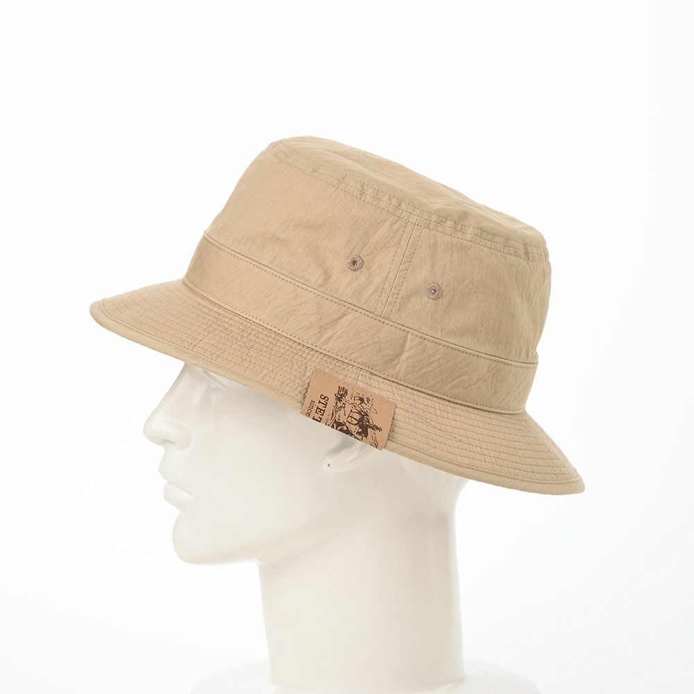 ステットソンのサファリハット COTTON SAFARI RETRO PATCH（コットンサファリ レトロパッチ）SE450 ベージュ