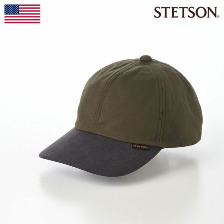 ステットソンのキャップ野球帽 PARAFFIN COAT CAP（パラフィンコート キャップ）SE482 カーキ