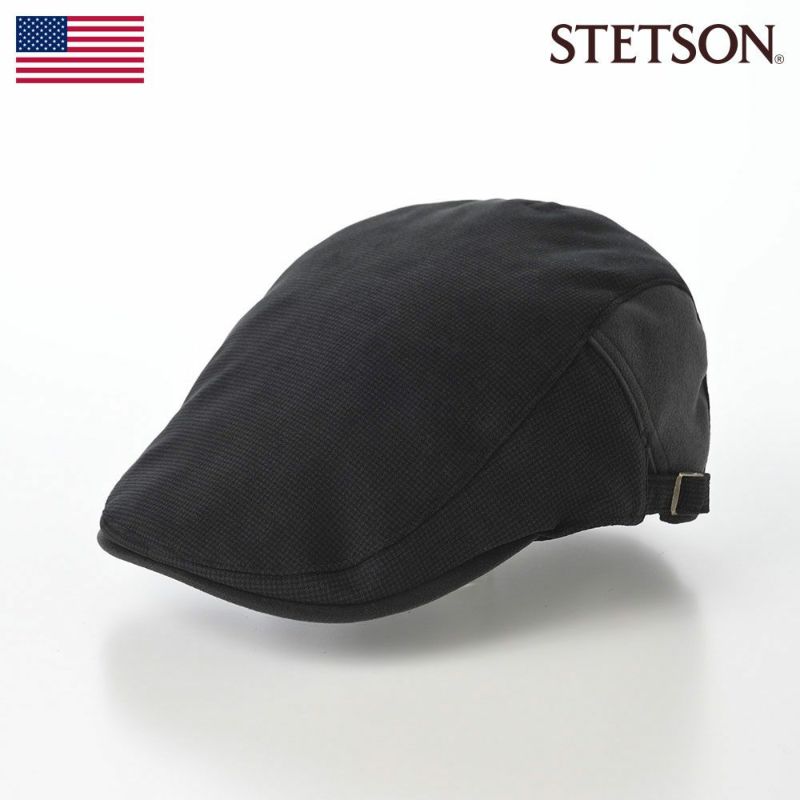 帽子 ハンチング STETSON（ステットソン） SIDE FREE HUNTING SUEDO（サイドフリーハンチング スエード）SE484 ブラック