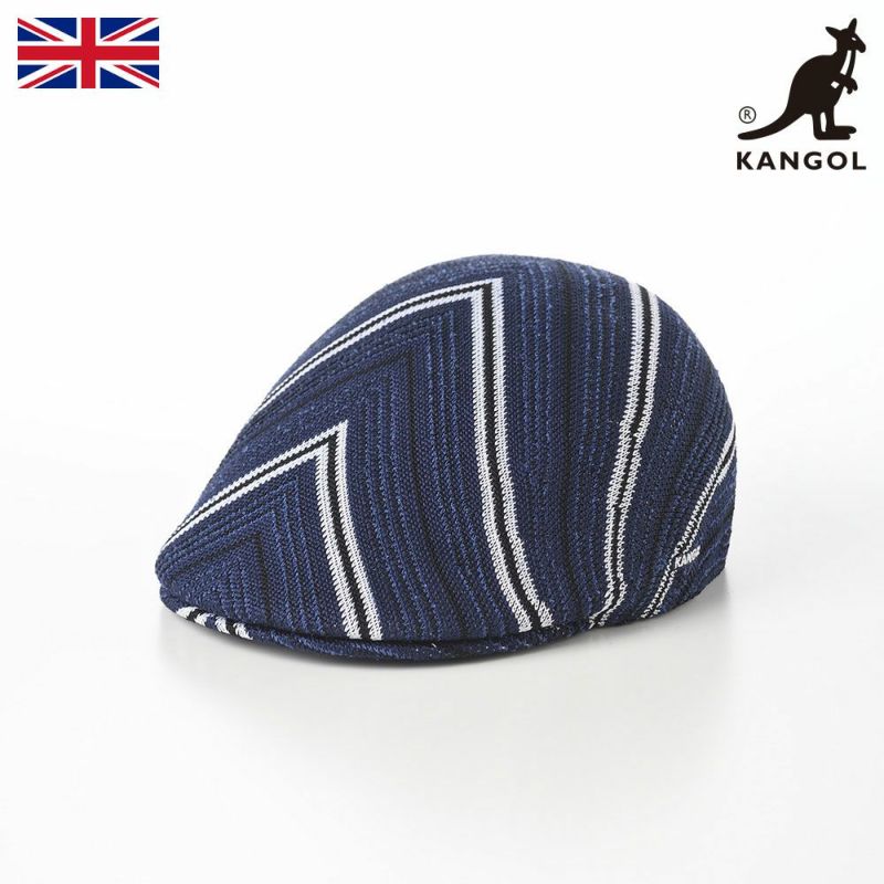 帽子 ハンチング KANGOL（カンゴール） DIAGONAL STRIPES 507（ダイアゴナル ストライプ） ネイビー