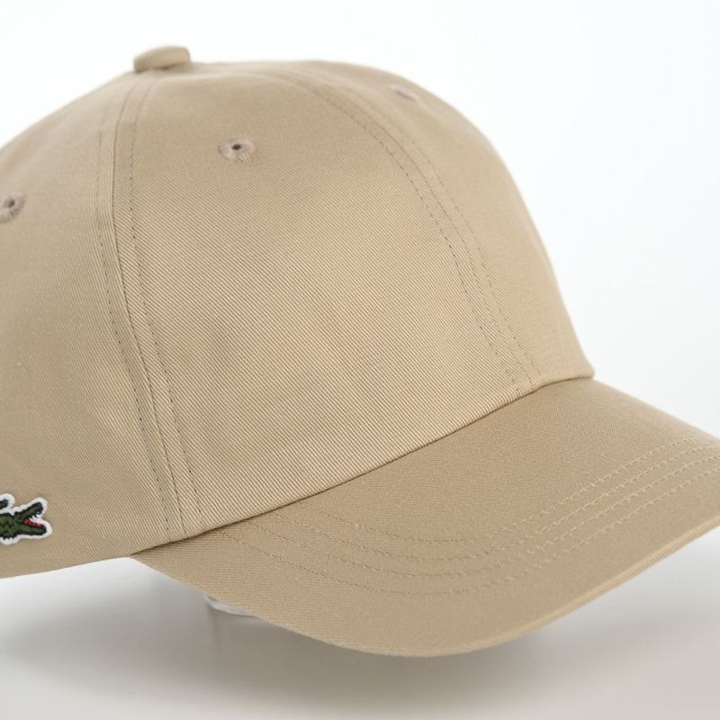 ラコステのキャップ COTTON TWILL CAP（コットンツイルキャップ） L1278 ベージュ