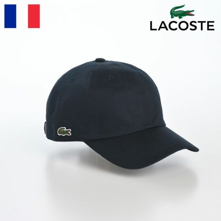 ラコステのキャップ COTTON TWILL CAP（コットンツイルキャップ） L1278 ネイビー