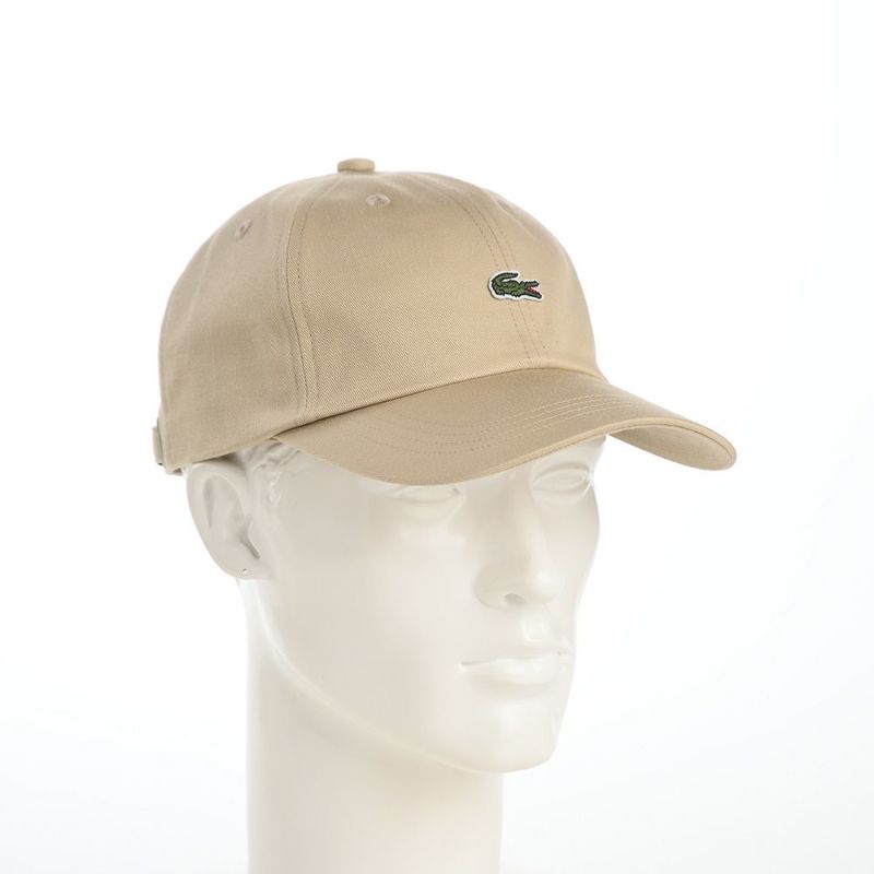 ラコステのキャップ BASIC COTTON CAP（ベーシックコットンキャップ） L1279 ベージュ