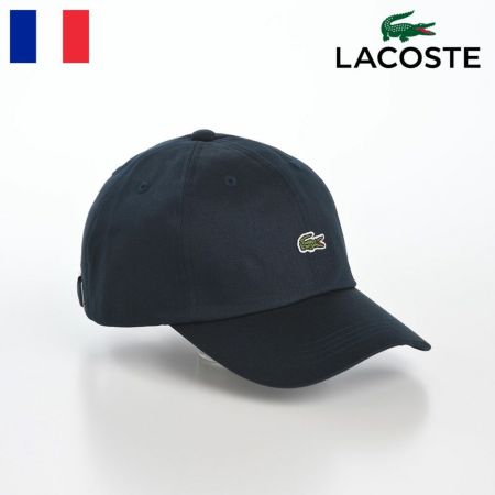 ラコステのキャップ野球帽 BASIC COTTON CAP（ベーシックコットンキャップ） L1279 ネイビー