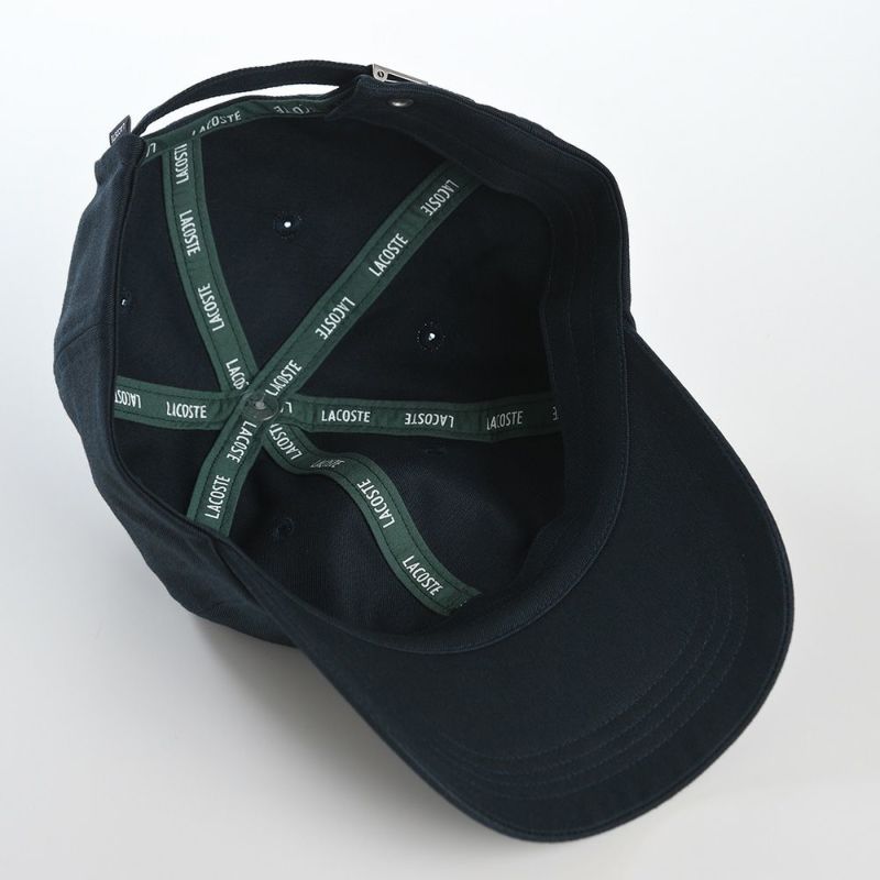 ラコステのキャップ BASIC COTTON CAP（ベーシックコットンキャップ） L1279 ネイビー