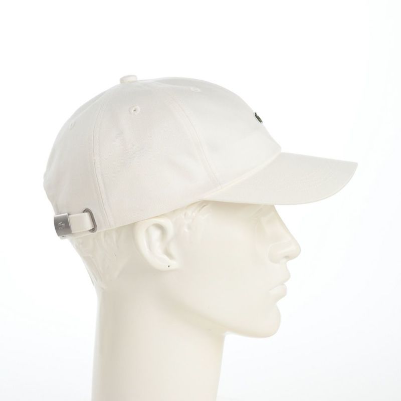 ラコステのキャップ BASIC COTTON CAP（ベーシックコットンキャップ） L1279 ホワイト