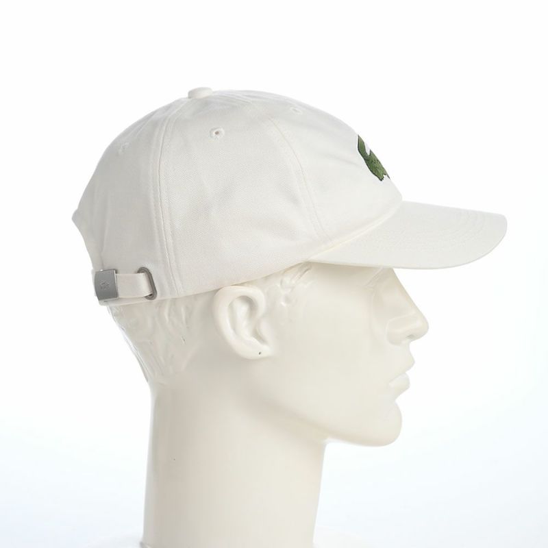 ラコステのキャップ BIG LOGO CAP（ビッグロゴ キャップ） L1280 ホワイト