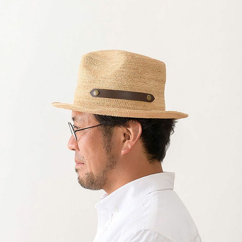 田中帽子店のラフィアハット Polo（ポーロ） UK-H057 ナチュラル