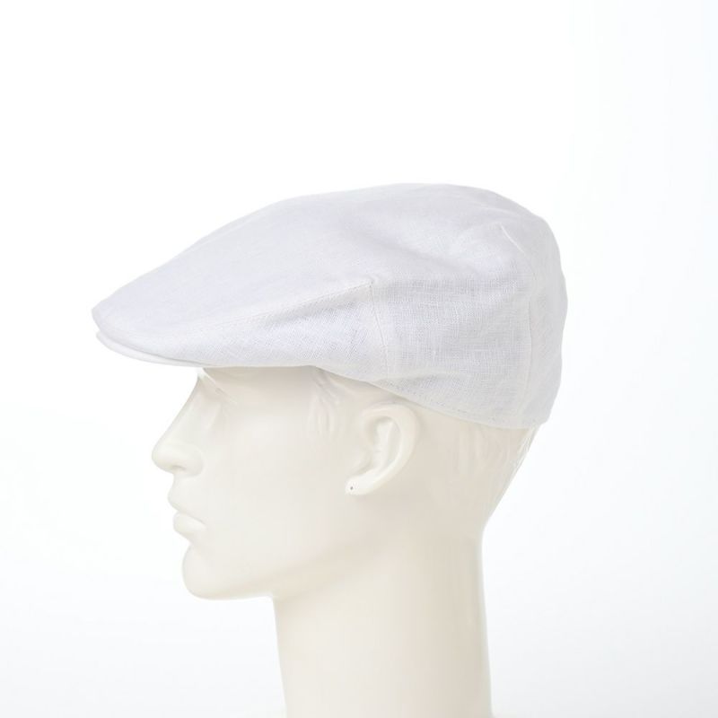 フェイルスワースのハンチング Irish Linen Cap（アイリッシュ リネン キャップ） ホワイト