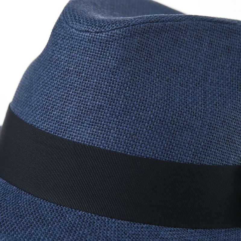 フェイルスワースの布帛ソフトハット Paperstraw Trilby（ペーパーストロー トリルビー） ネイビー