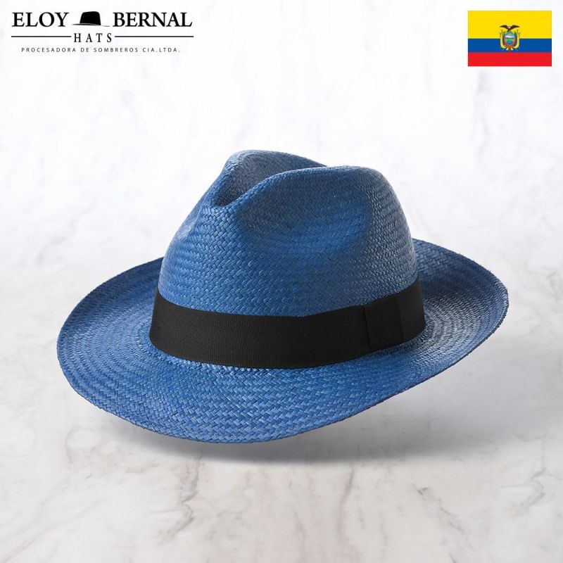 エロイ ベルナールのパナマハット PALETA NEU（パレッタ ノイ） ブルー