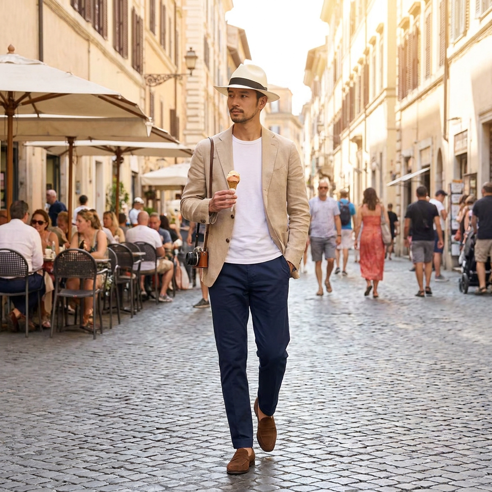 エロイベルナール パナマハット Standard Panama Hat（スタンダード 