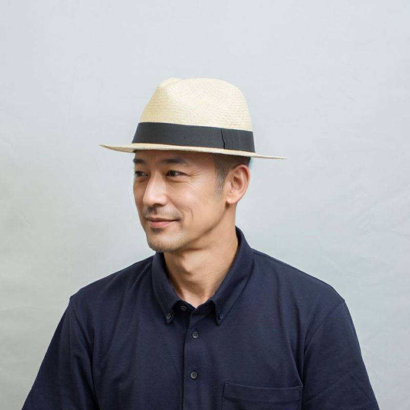 エロイ ベルナールのパナマハット Flat Panama Hat（フラット パナマハット） ナチュラル