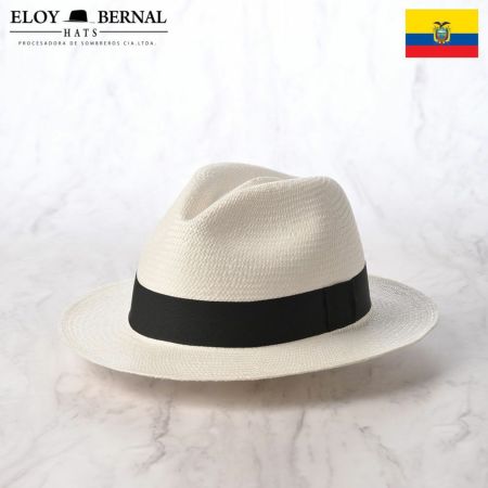 エロイベルナールのパナマハット Flat Panama Hat（フラット パナマハット） ホワイト