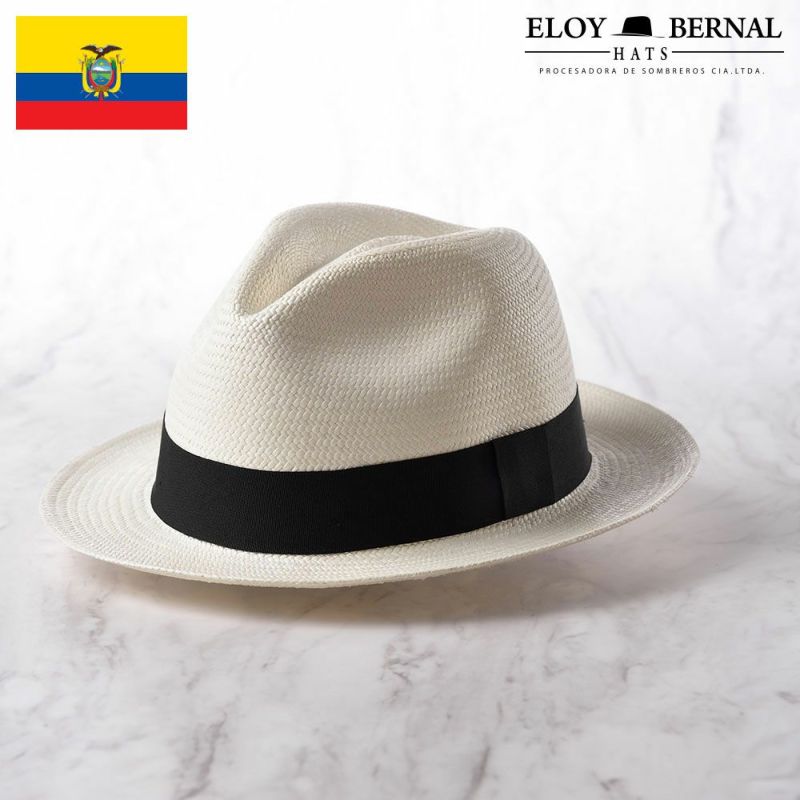 エロイ ベルナールのパナマハット Flat Panama Hat（フラット パナマハット） ホワイト