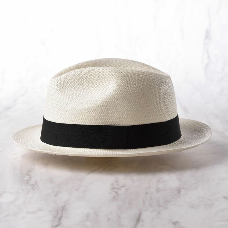 エロイ ベルナールのパナマハット Flat Panama Hat（フラット パナマハット） ホワイト