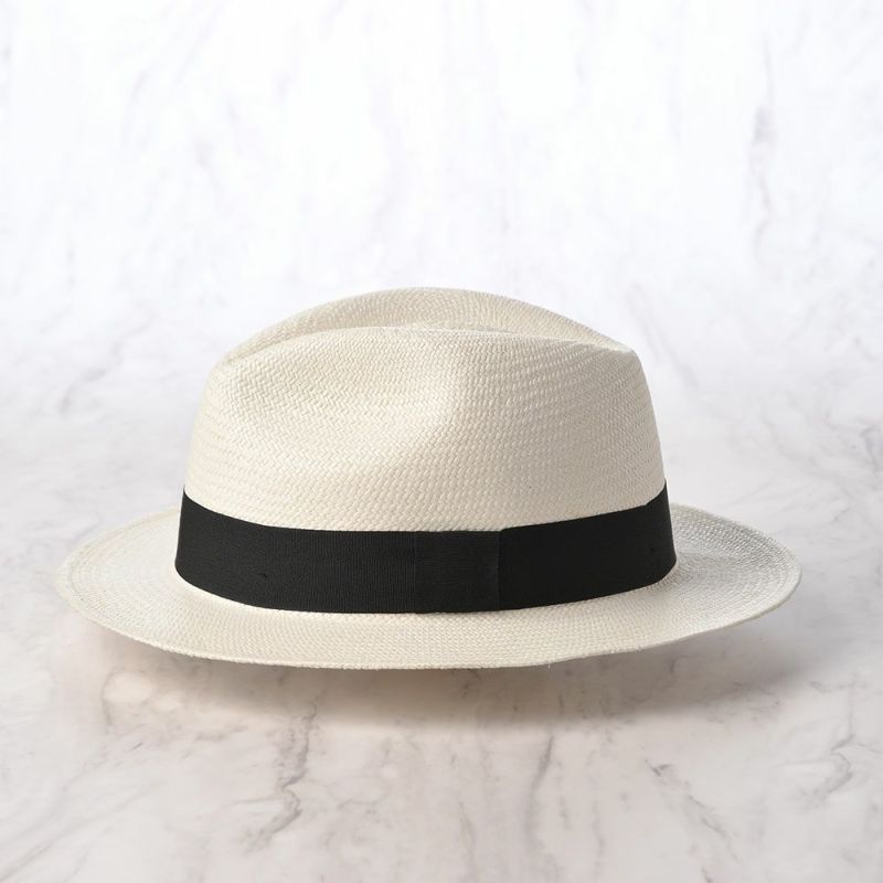 エロイ ベルナールのパナマハット Flat Panama Hat（フラット パナマハット） ホワイト