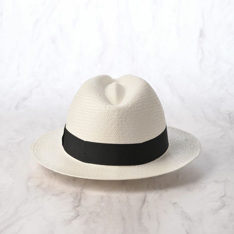 エロイ ベルナールのパナマハット Flat Panama Hat（フラット パナマハット） ホワイト