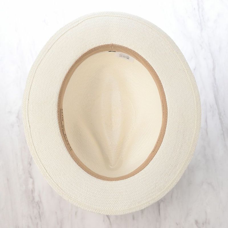 エロイ ベルナールのパナマハット Flat Panama Hat（フラット パナマハット） ホワイト