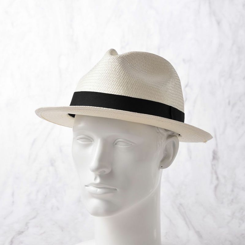 エロイ ベルナールのパナマハット Flat Panama Hat（フラット パナマハット） ホワイト