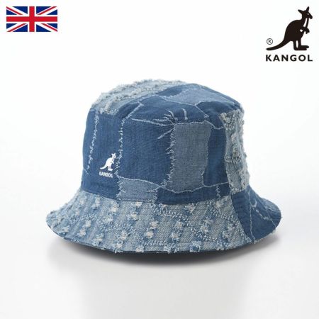 カンゴールのバケットハット DENIM MASHUP BUCKET（デニム マッシュアップ バケット） ブルー