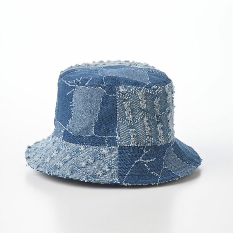 カンゴールのバケットハット DENIM MASHUP BUCKET（デニム マッシュアップ バケット） ブルー