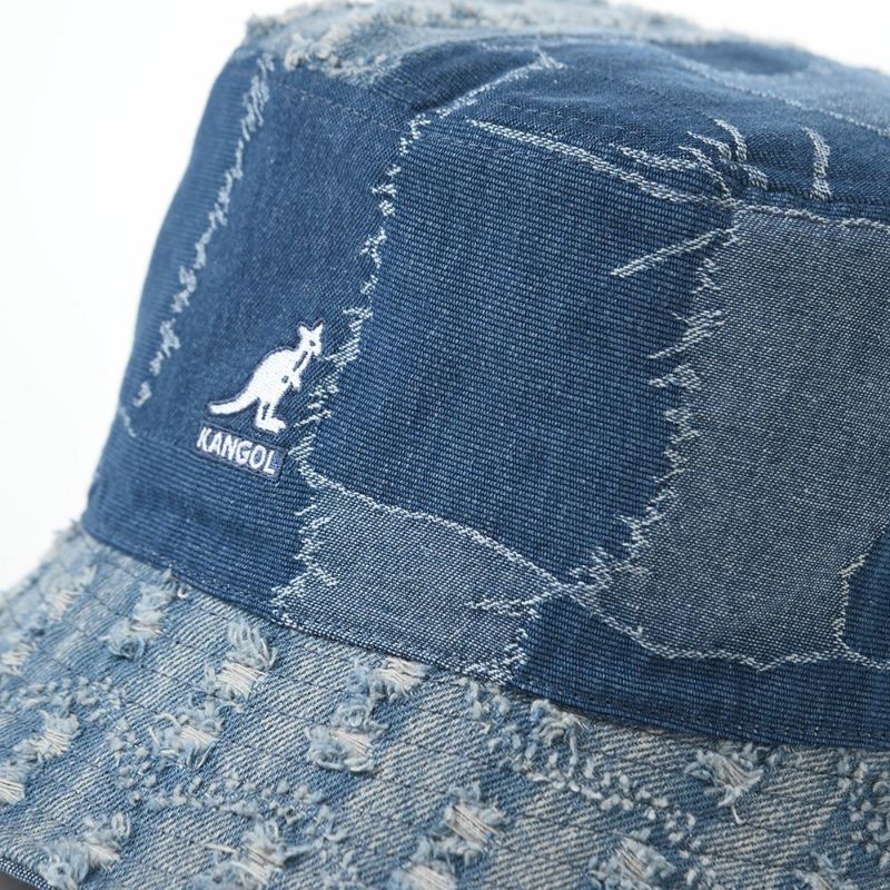 カンゴールのバケットハット DENIM MASHUP BUCKET（デニム マッシュアップ バケット） ブルー