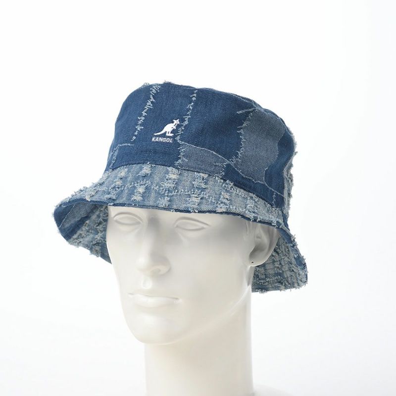 カンゴールのバケットハット DENIM MASHUP BUCKET（デニム マッシュアップ バケット） ブルー