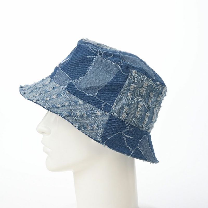 カンゴールのバケットハット DENIM MASHUP BUCKET（デニム マッシュアップ バケット） ブルー