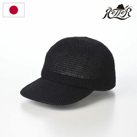 レッターのニットキャップ Sharly Cotton Cap（シャーリー コットン キャップ） ブラック