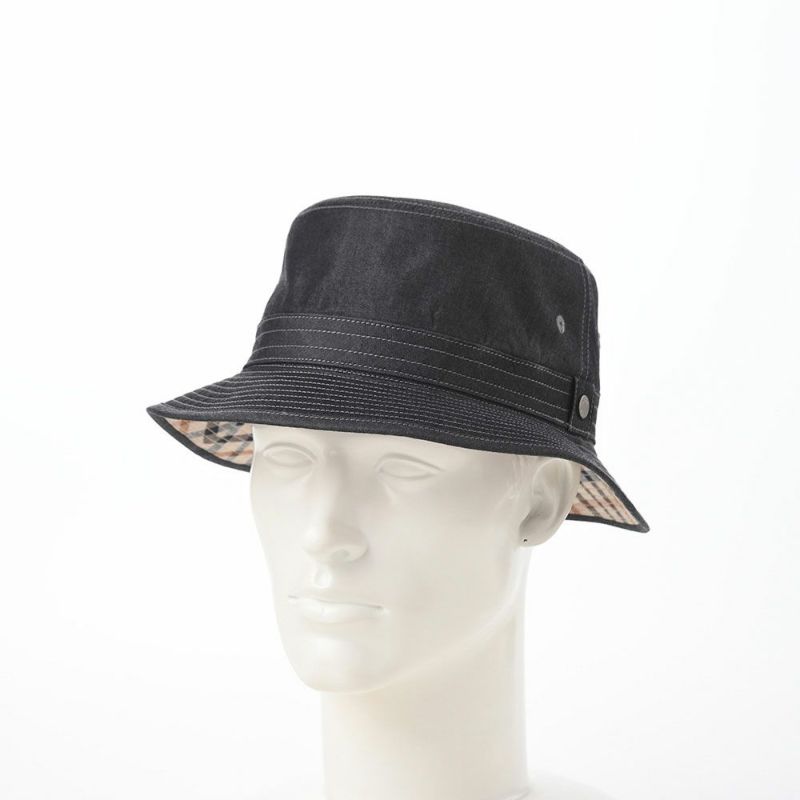 ダックスのバケットハット Bucket Hat Denim（バケットハット デニム） D1804 ブラック