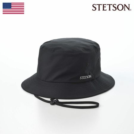 ステットソンのバケットハット COOL DOTS HAT（クールドッツ ハット） SE712 ブラック