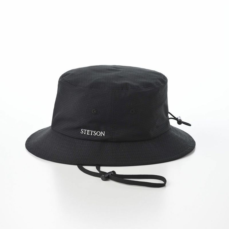 ステットソンのバケットハット COOL DOTS HAT（クールドッツ ハット） SE712 ブラック