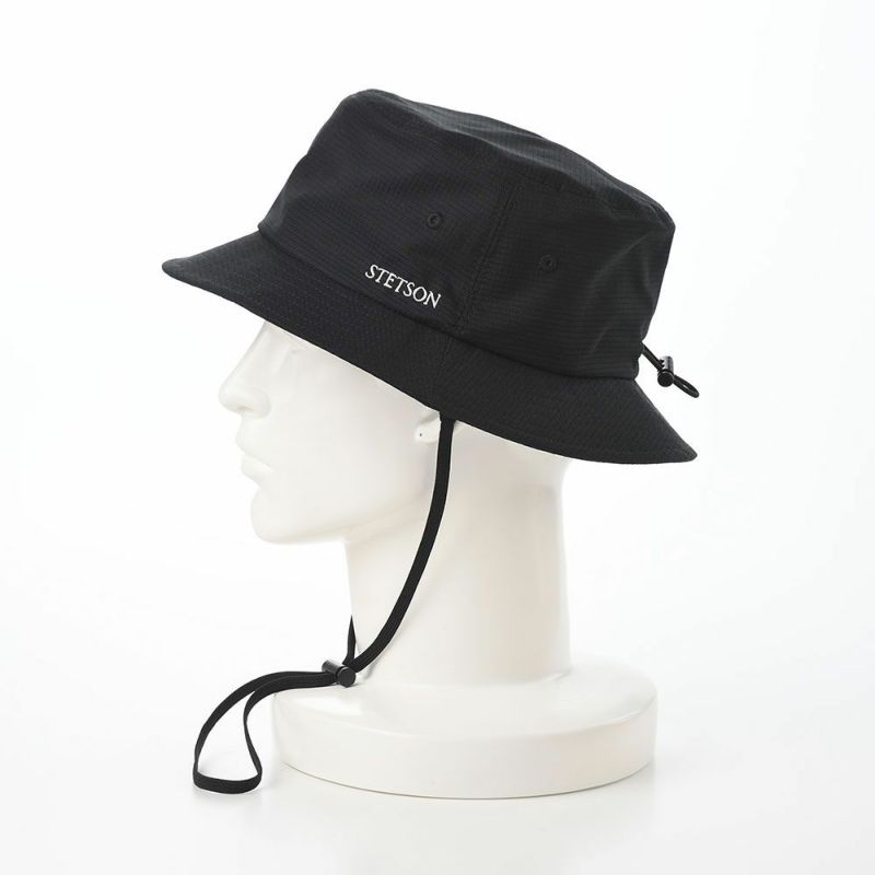 ステットソンのバケットハット COOL DOTS HAT（クールドッツ ハット） SE712 ブラック