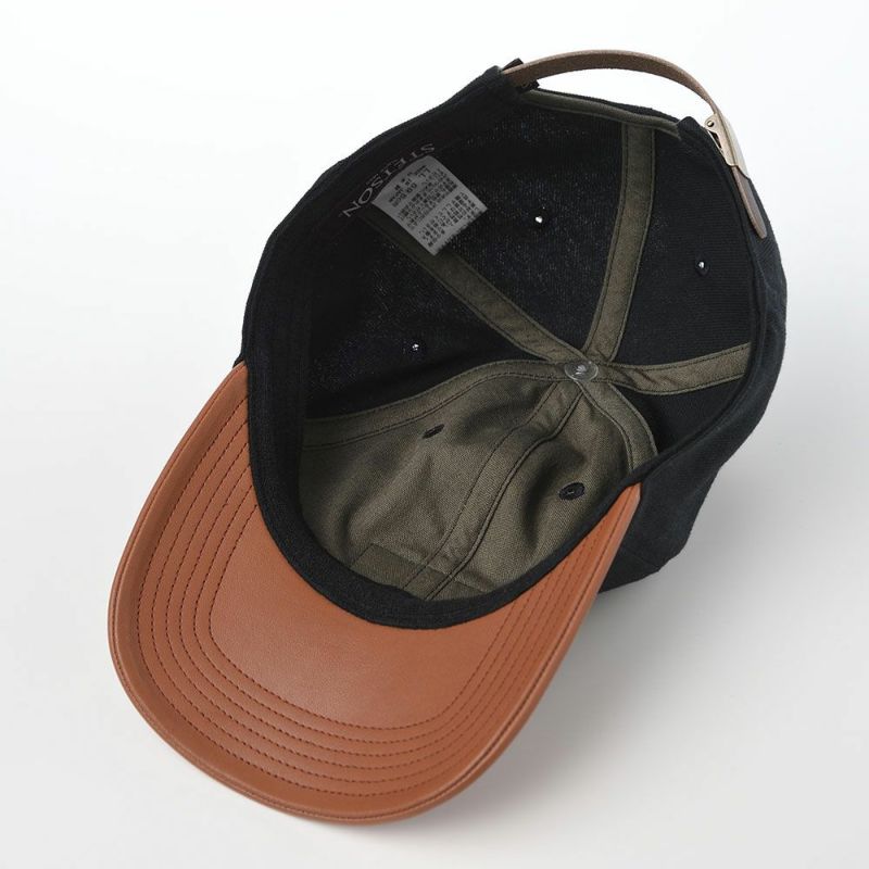 ステットソンのキャップ COMBINATION CAP（コンビネーション キャップ） SE765 ブラック