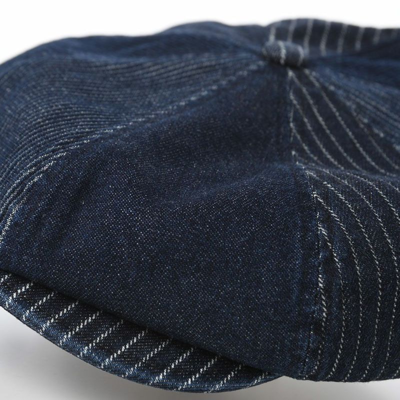 ステットソンのキャスケット PATCHWORK DENIM CASQUETTE（パッチワークデニム キャスケット） SE767 ネイビー