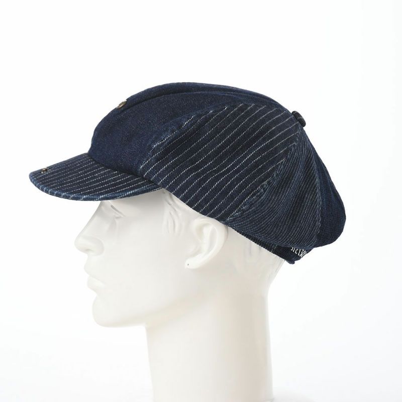 ステットソンのキャスケット PATCHWORK DENIM CASQUETTE（パッチワークデニム キャスケット） SE767 ネイビー