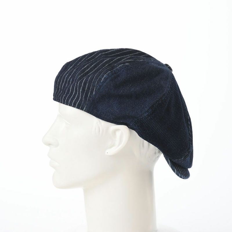 ステットソンのキャスケット PATCHWORK DENIM CASQUETTE（パッチワークデニム キャスケット） SE767 ネイビー