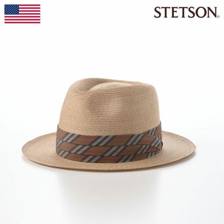 ステットソンのストローハット ABACA BRAID HAT（アバカ ブレードハット） SE770 ベージュ