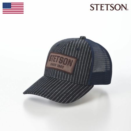 ステットソンのキャップ WASHER DENIM MESH CAP（ワッシャーデニム メッシュキャップ） SE774 ダークネイビー