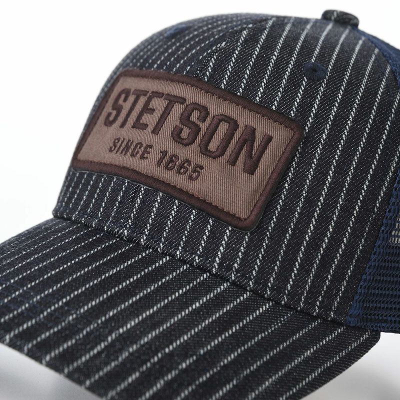 ステットソンのキャップ WASHER DENIM MESH CAP（ワッシャーデニム メッシュキャップ） SE774 ダークネイビー