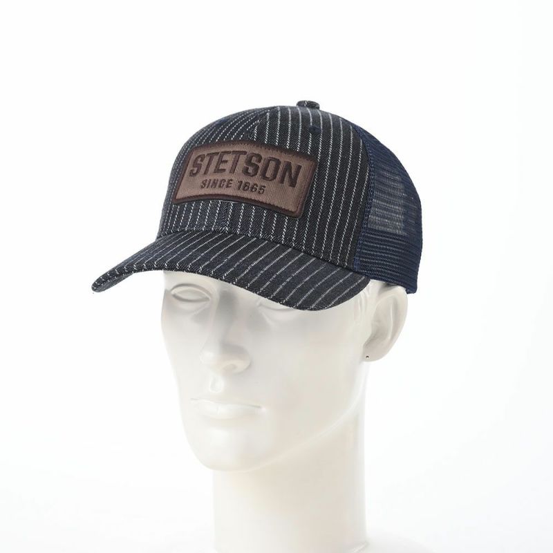 ステットソンのキャップ WASHER DENIM MESH CAP（ワッシャーデニム メッシュキャップ） SE774 ダークネイビー