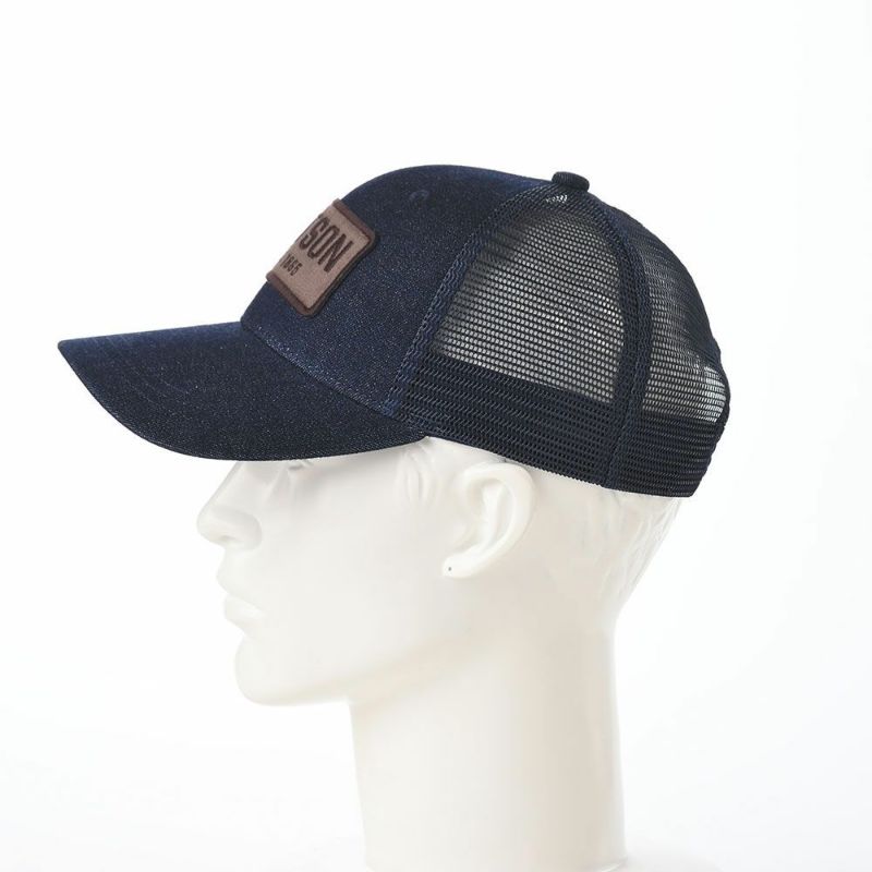 ステットソンのキャップ WASHER DENIM MESH CAP（ワッシャーデニム メッシュキャップ） SE774 ネイビー